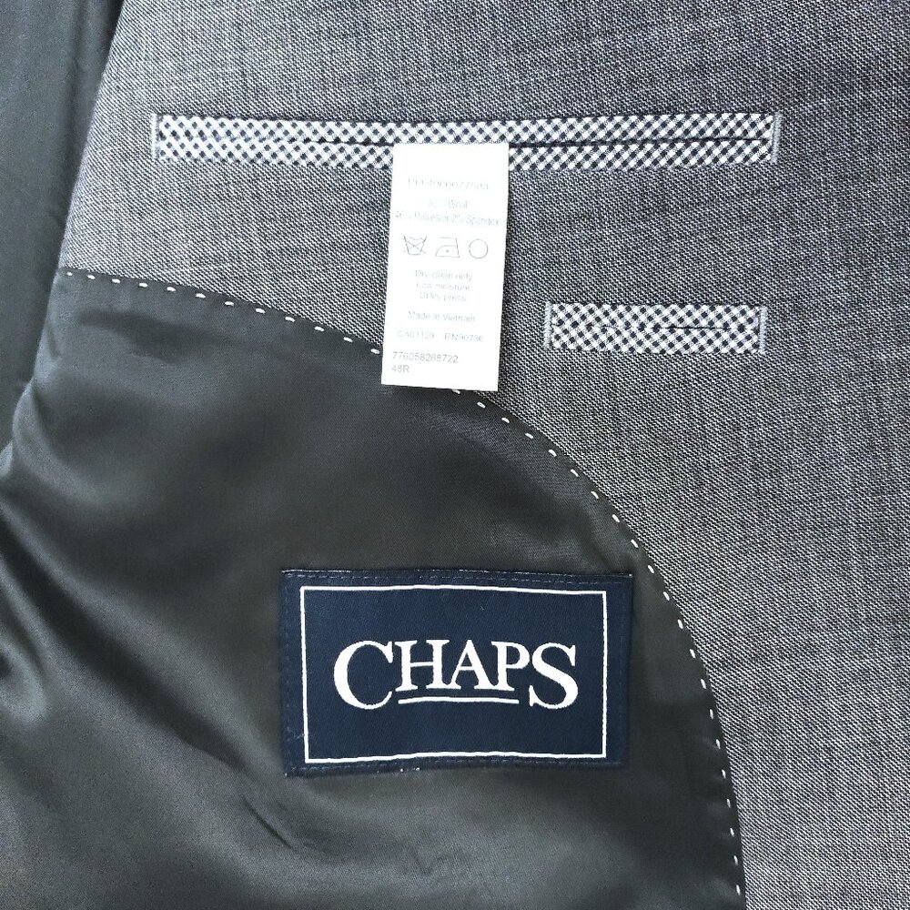 Chaps Two-Button Blazer. Plus Size 48r - image 4